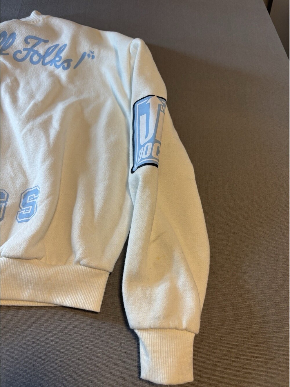 Looney Tunes Max Bugs Bunny Cropped College Button Up Sweater Women’s Small - Picture 15 of 15
